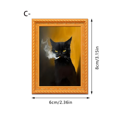 🐱Cute Cat Refrigerator Magnets – Adorable Bamboo Cat Decor for Home & Office ✨