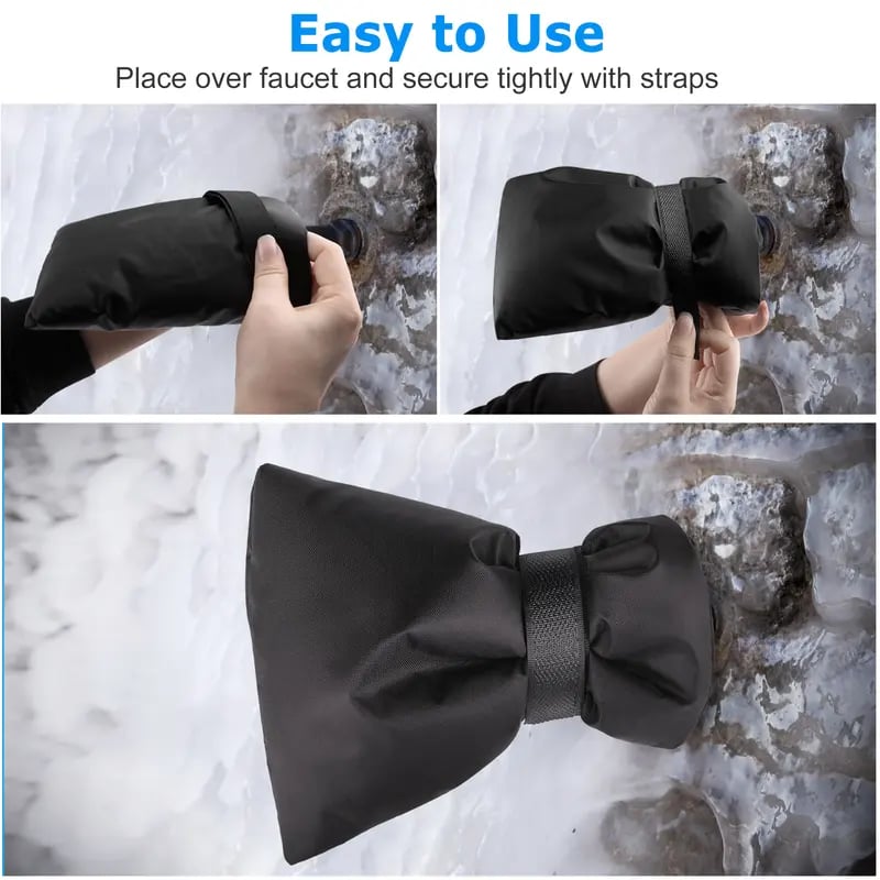 🏆 50K+ SOLD!  🔥Last Day Promotion! ✨4 Pack Faucet Covers – Keep Faucets From Freezing This Winter! ❄️🚰