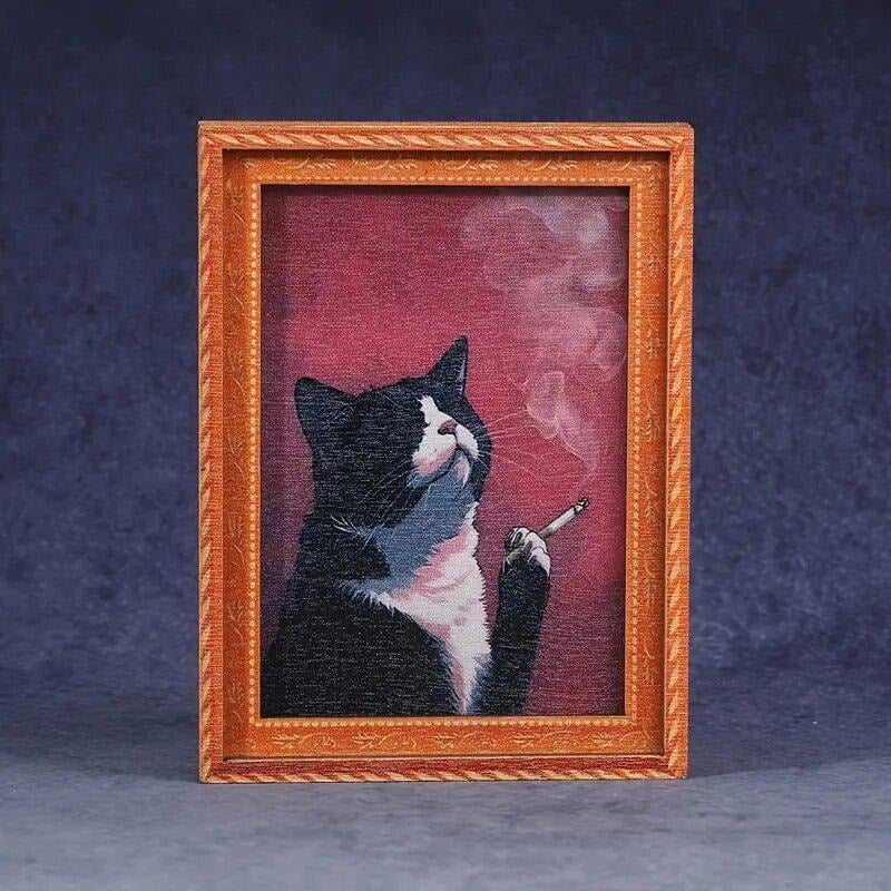 🐱Cute Cat Refrigerator Magnets – Adorable Bamboo Cat Decor for Home & Office ✨