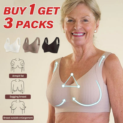 🎁Buy 1 Get 3 Packs🔥Super Firming Wire-Free Push Up Bra All-Day Comfort No More Sagging