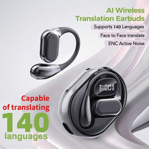 🏆#1 Bestseller ⏰49% Off -AI Translation Wireless OWS Bluetooth 5.4 Headphones (Compatible with iOS and Android)