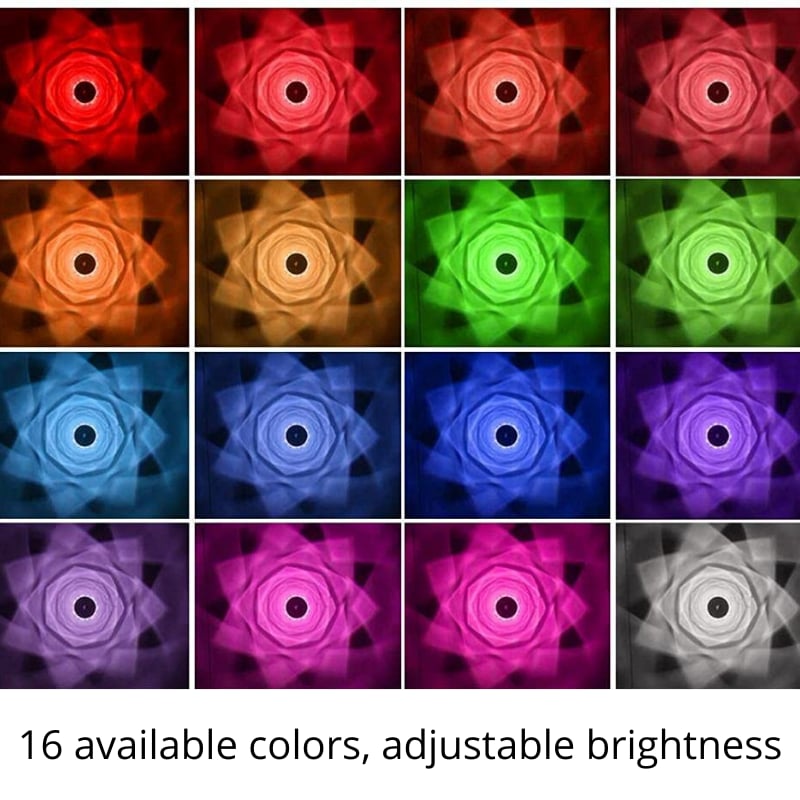 ✨16 Colors Rose Rays Crystal Diamond Table Lamp