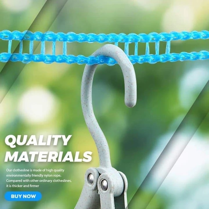 Windproof Non-Slip Clothesline(32 ft)