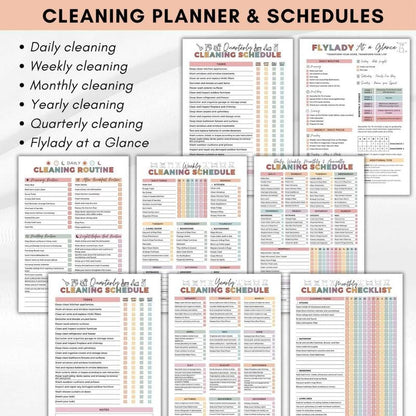 📚ADHD Cleaning Planner Bundle