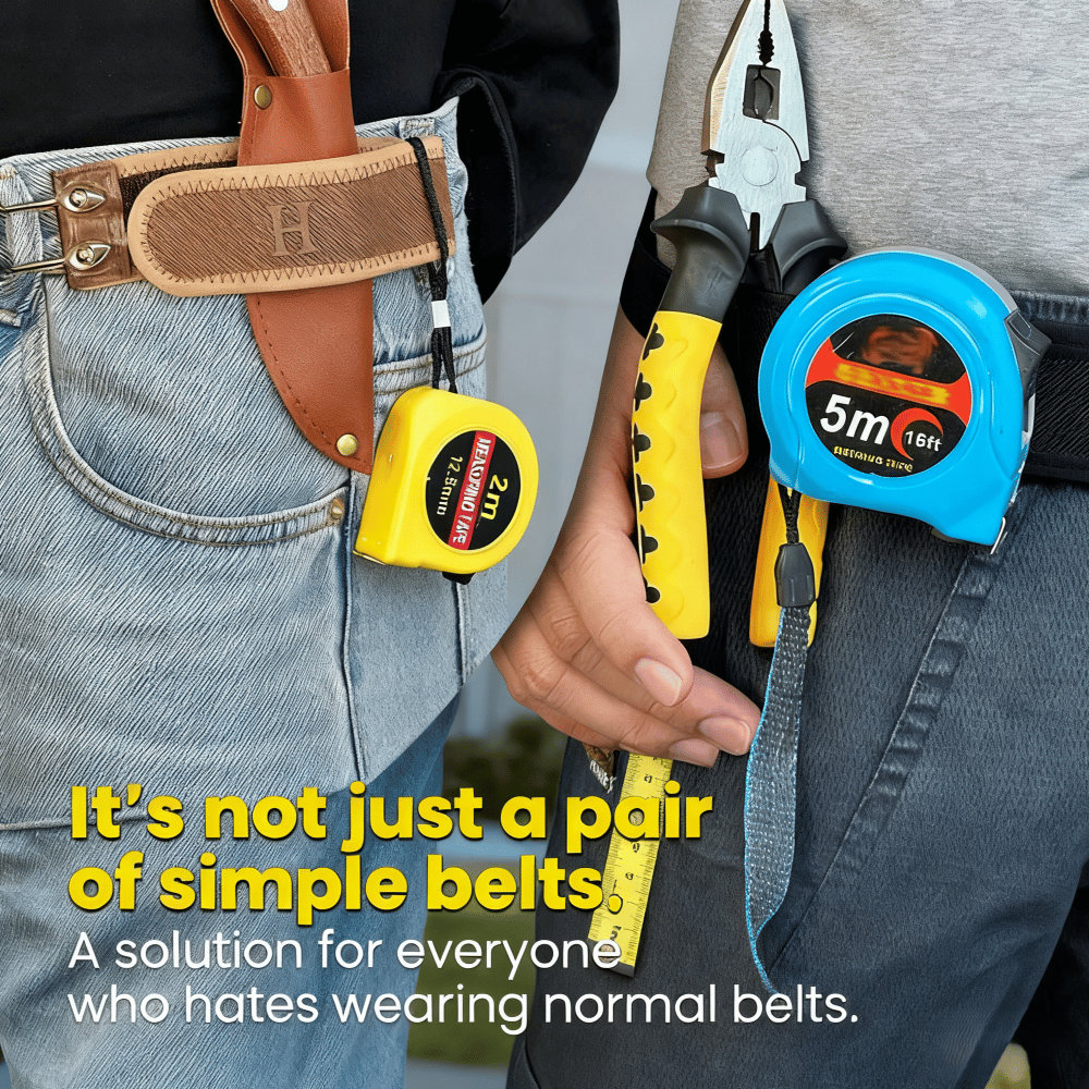 Tactical Metal Hook Elastic Belt (Unisex) - Patented No - Buckle Invisible Design | Soft Adjustable Side