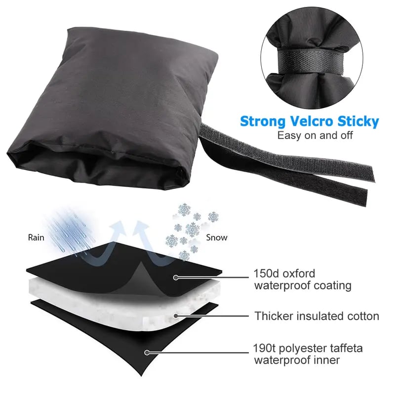 🏆 50K+ SOLD!  🔥Last Day Promotion! ✨4 Pack Faucet Covers – Keep Faucets From Freezing This Winter! ❄️🚰