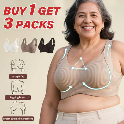 🎁Buy 1 Get 3 Packs🔥Super Firming Wire-Free Push Up Bra All-Day Comfort No More Sagging