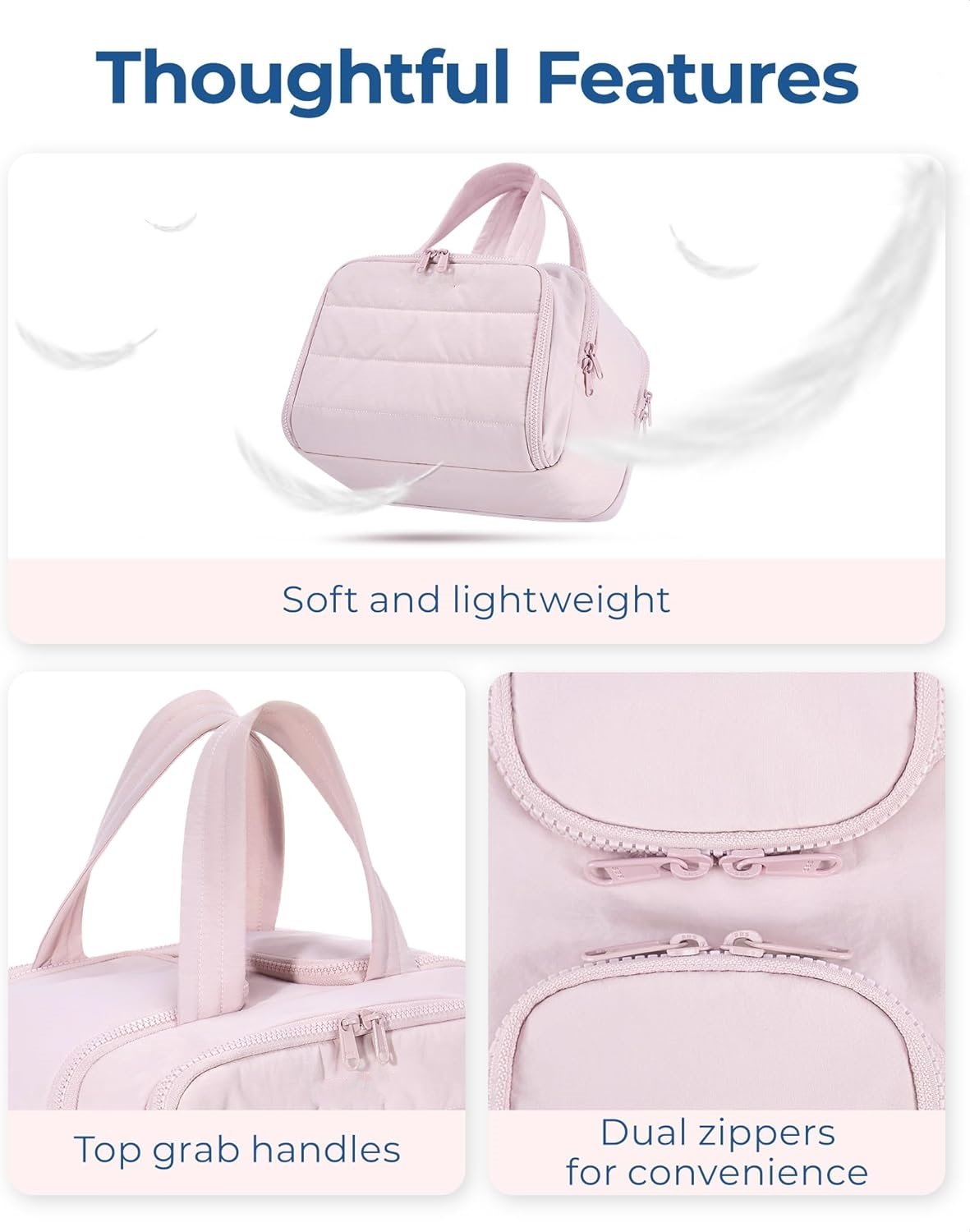 ✨ Large Capacity | Wide-Open Travel Cosmetic Bag 💄