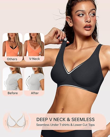🏆️Women's Comfortable Wireless Push-Up Bralettes
