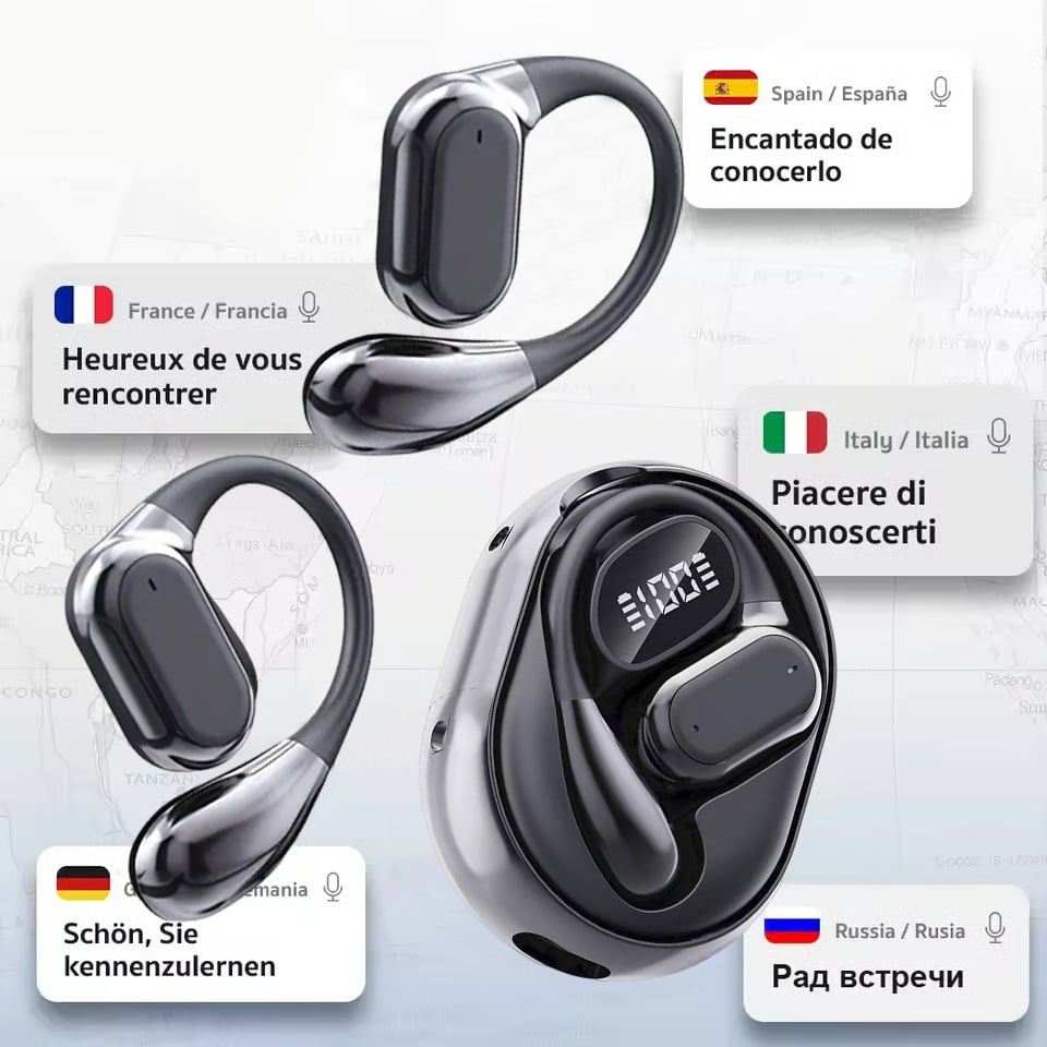 🏆#1 Bestseller ⏰49% Off -AI Translation Wireless OWS Bluetooth 5.4 Headphones (Compatible with iOS and Android)
