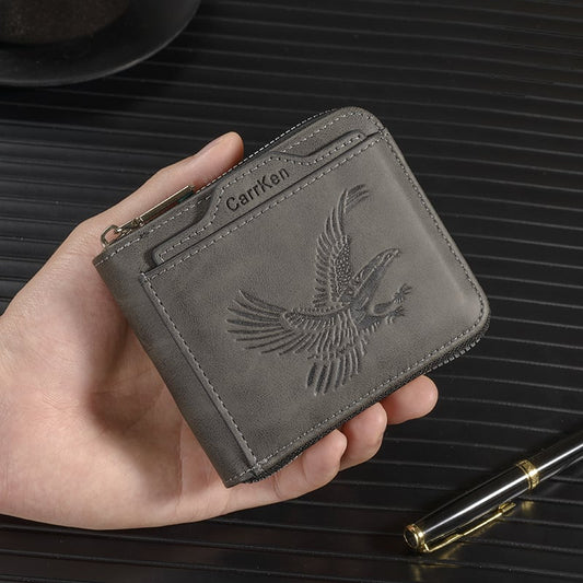 🔥Last Day 49% OFF🔥Men's Vintage Eagle Embossed Short Wallet