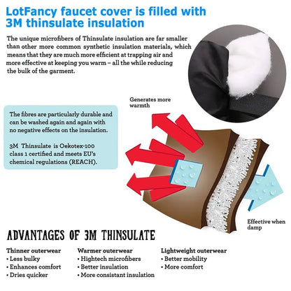 🏆 50K+ SOLD!  🔥Last Day Promotion! ✨4 Pack Faucet Covers – Keep Faucets From Freezing This Winter! ❄️🚰